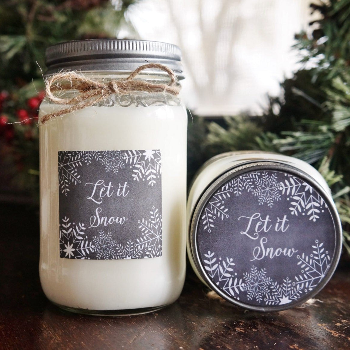 Let it Snow Christmas Candle - The Dancing Wick