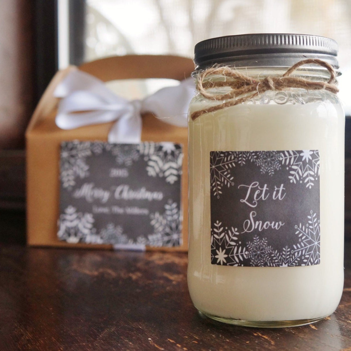 Let it Snow Christmas Candle - The Dancing Wick