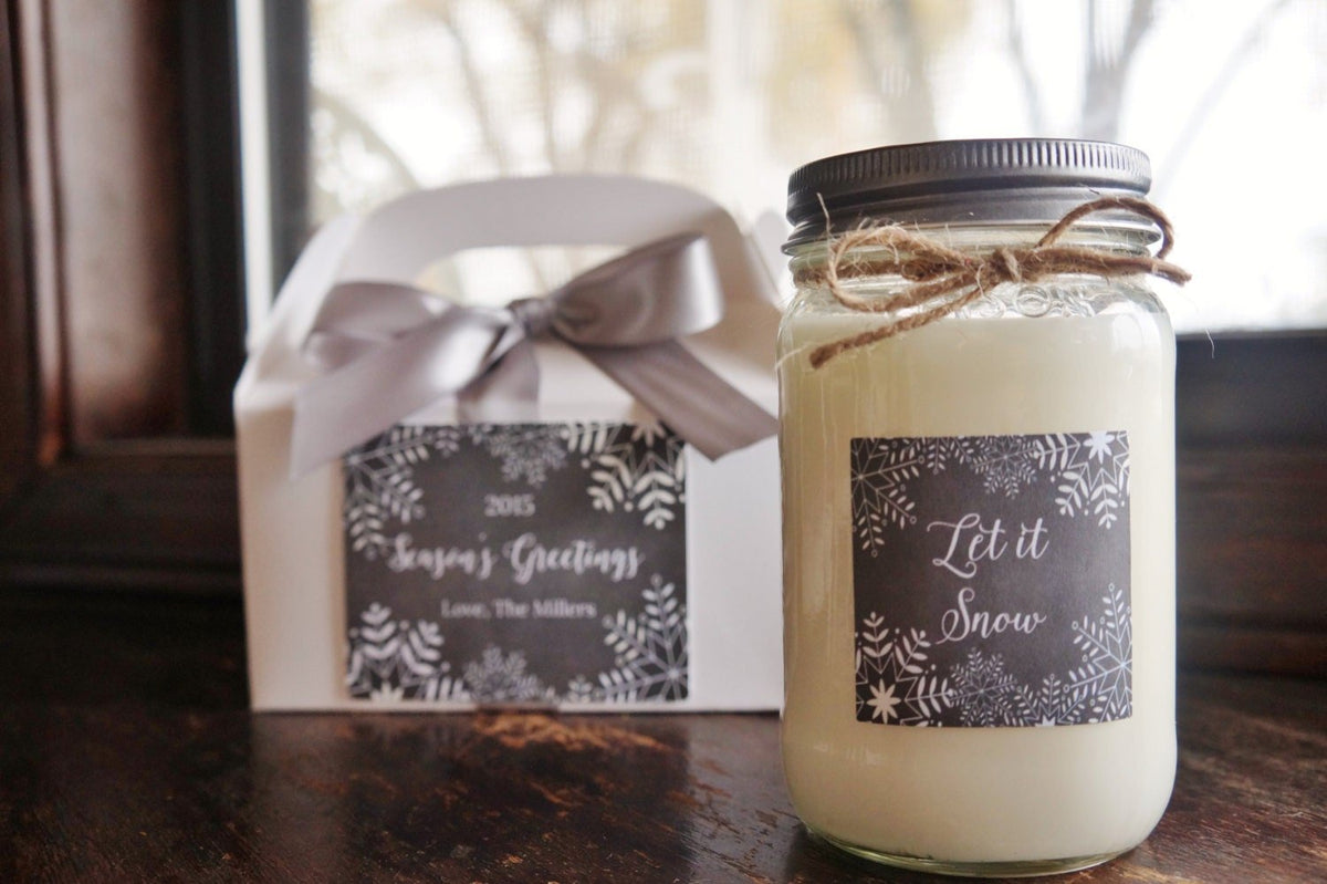 Let it Snow Christmas Candle - The Dancing Wick