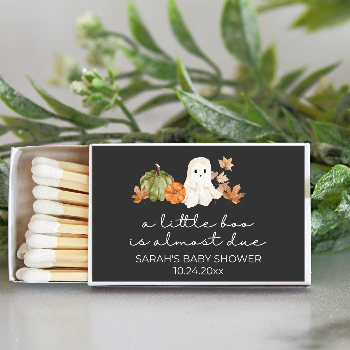 Little Boo Baby Shower Matchbox Favors – Set of 10 - The Dancing Wick