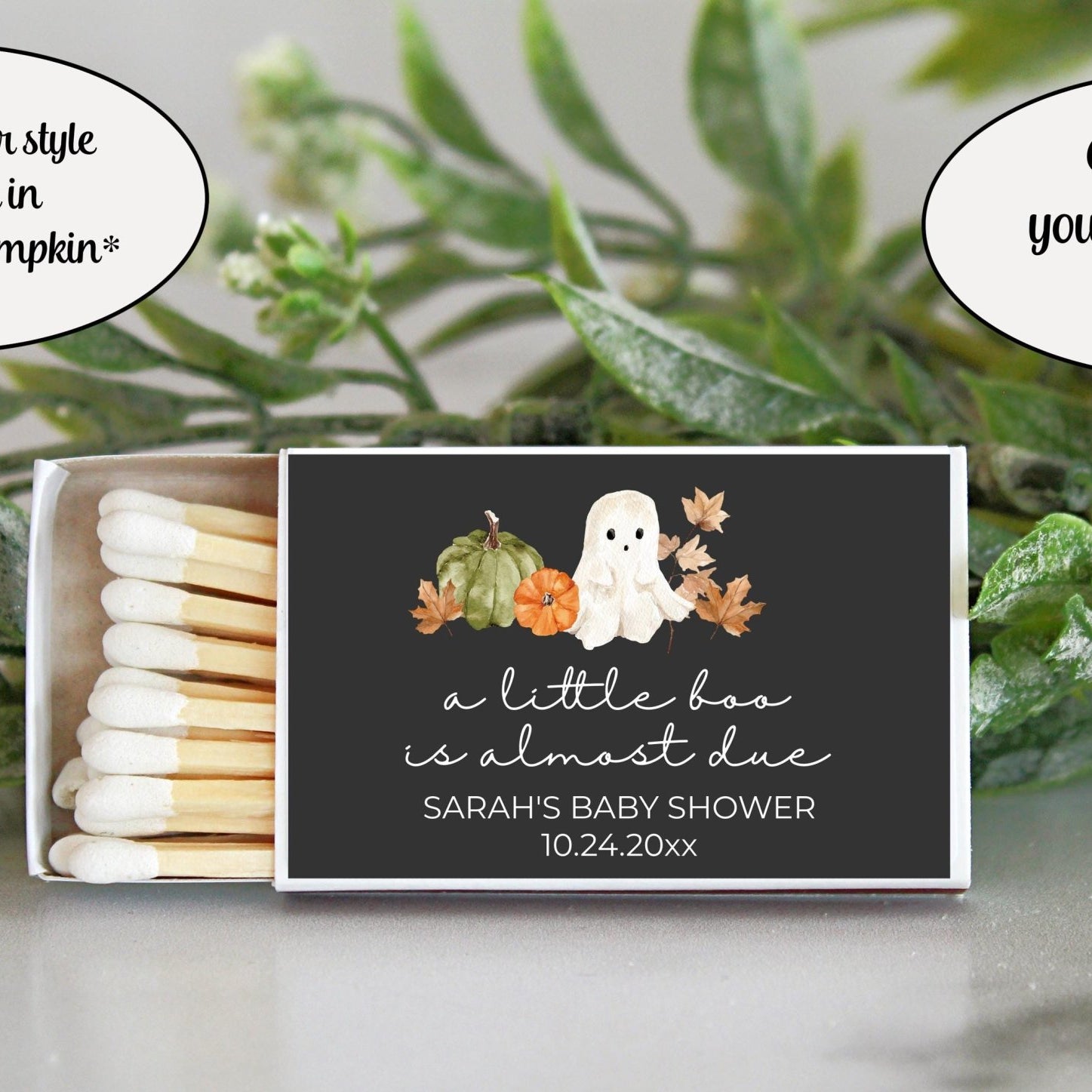 Little Boo Baby Shower Matchbox Favors – Set of 10 - The Dancing Wick