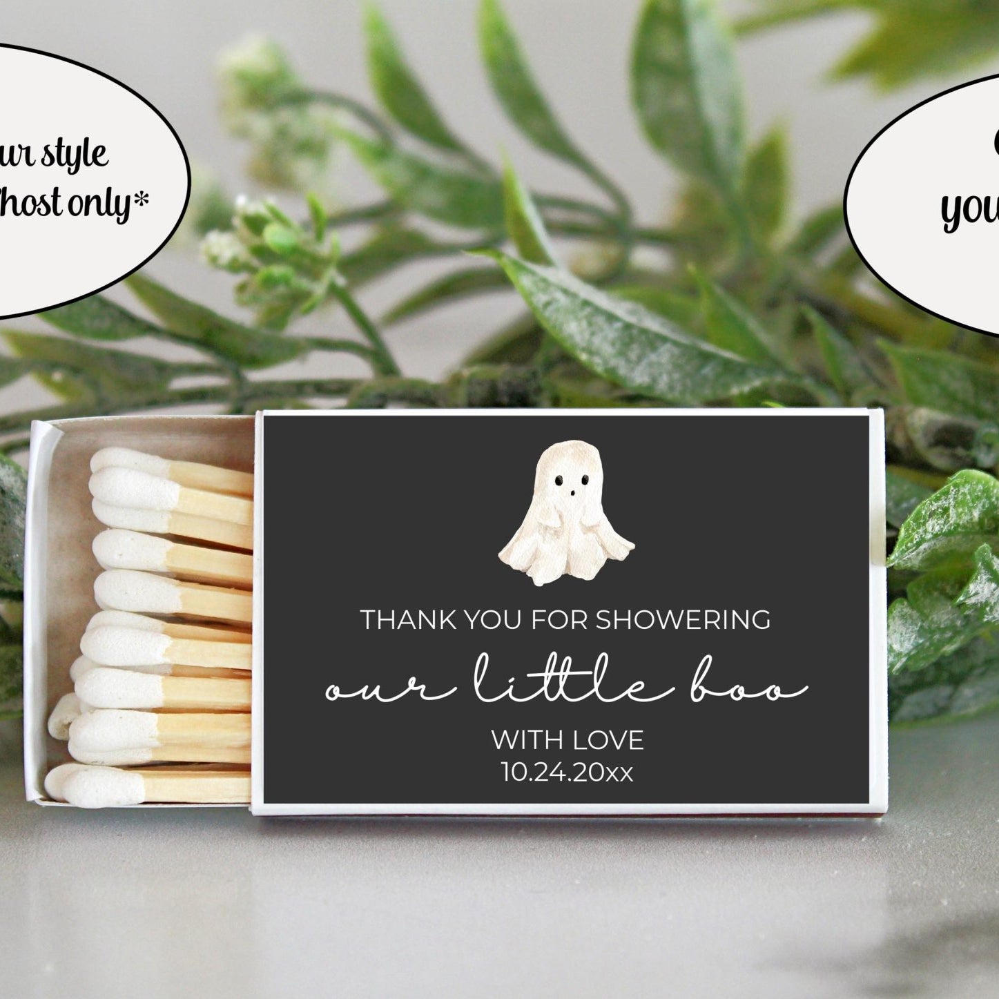 Little Boo Baby Shower Matchbox Favors – Set of 10 - The Dancing Wick