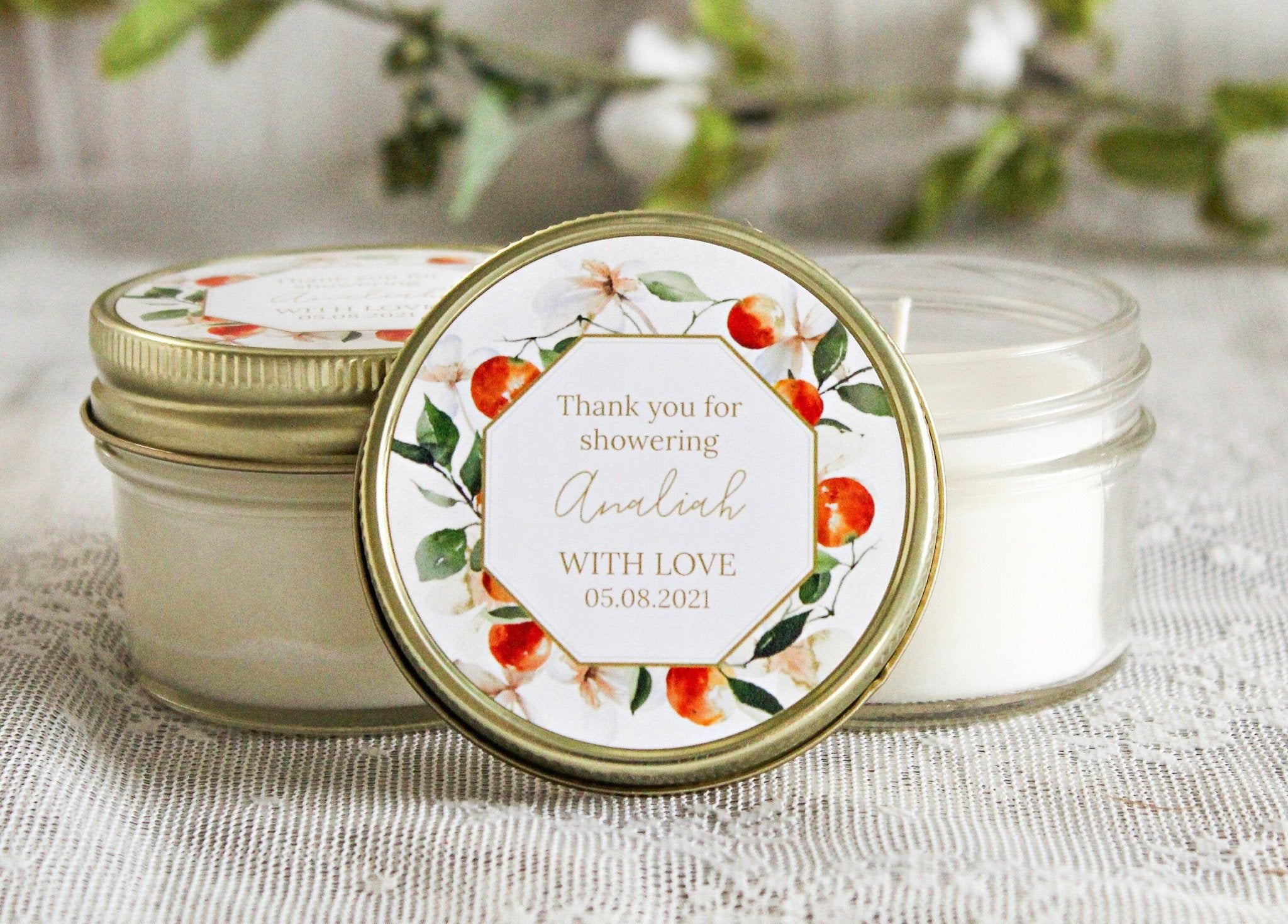 Little Cutie Baby Shower Favor - The Dancing Wick