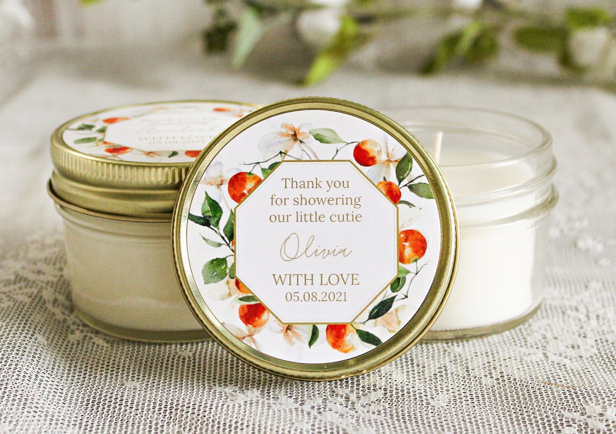 Little Cutie Baby Shower Favor - The Dancing Wick