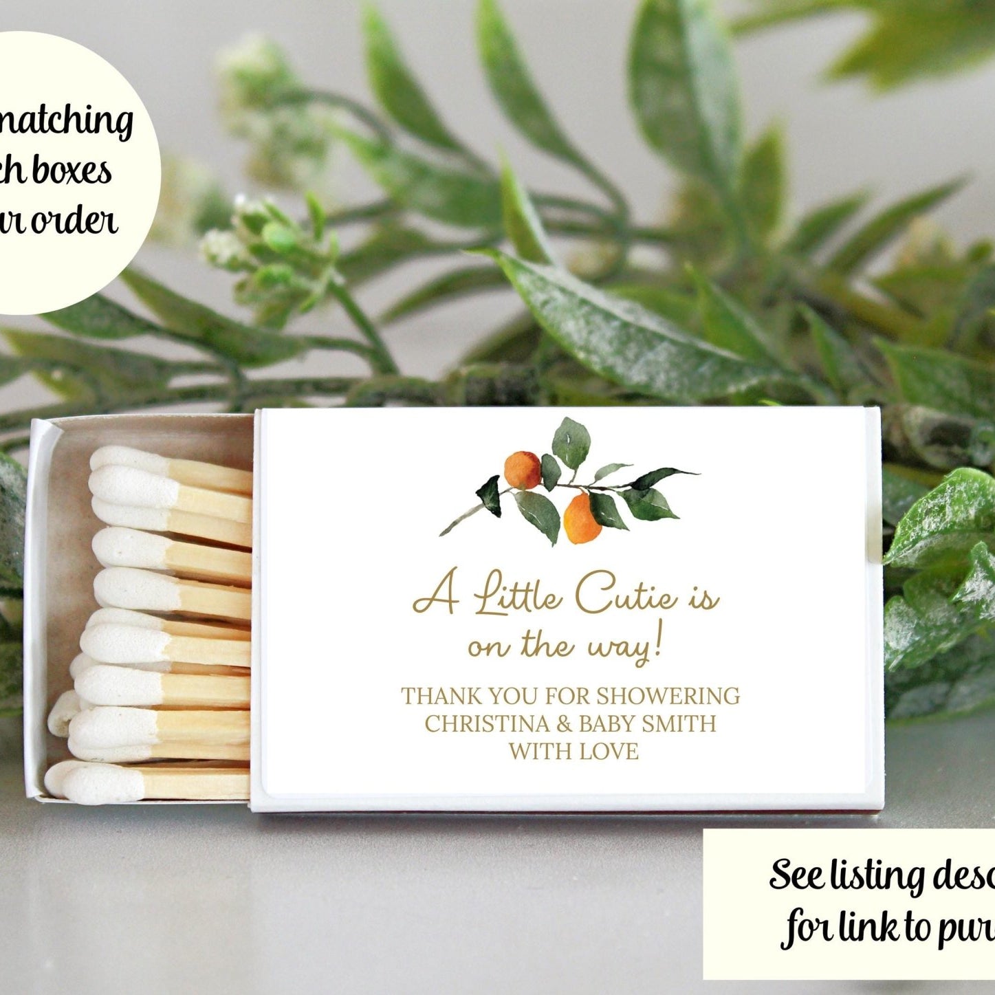 Little Cutie Personalized Baby Shower Favors: 4 oz Soy Candle - The Dancing Wick