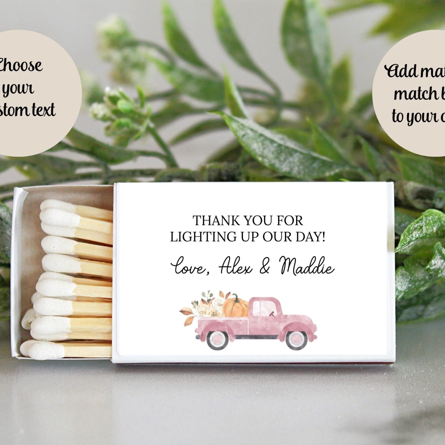 Little Pumpkin Truck Baby Shower Favors Tins - The Dancing Wick
