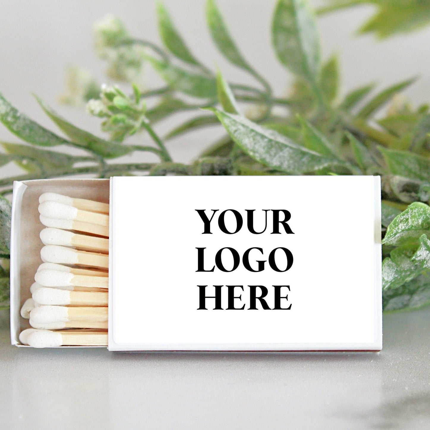 Logo Match Boxes (Double - Sided Labels) - Set of 10 - The Dancing Wick