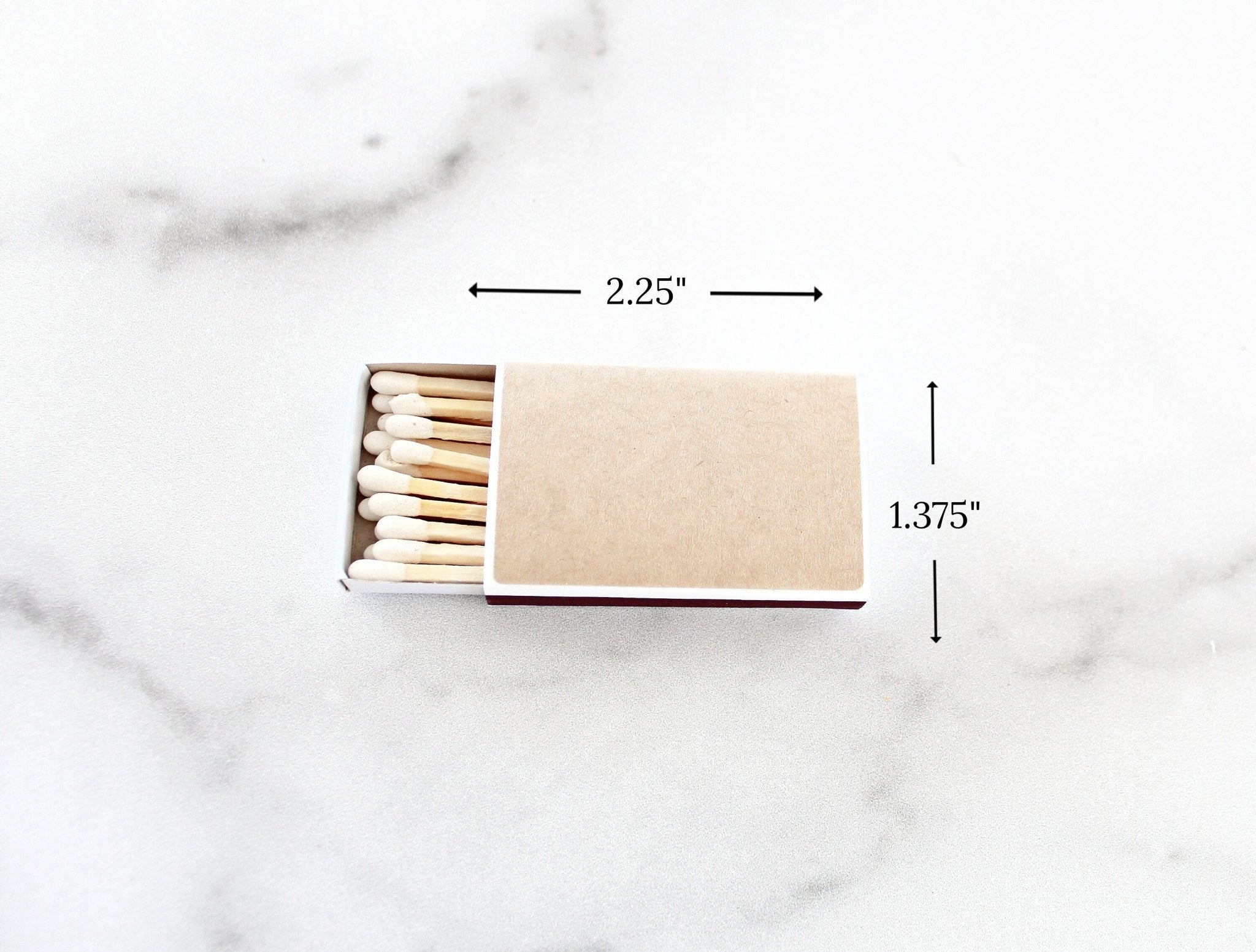 Logo Match Boxes (Double - Sided Labels) - Set of 10 - The Dancing Wick