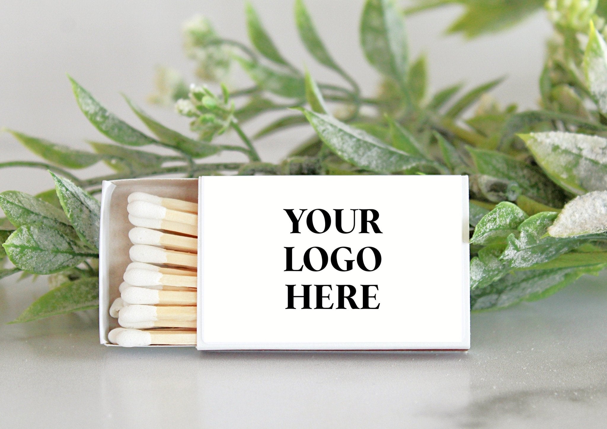 Logo Match Boxes (Single Label) - Set of 10 - The Dancing Wick