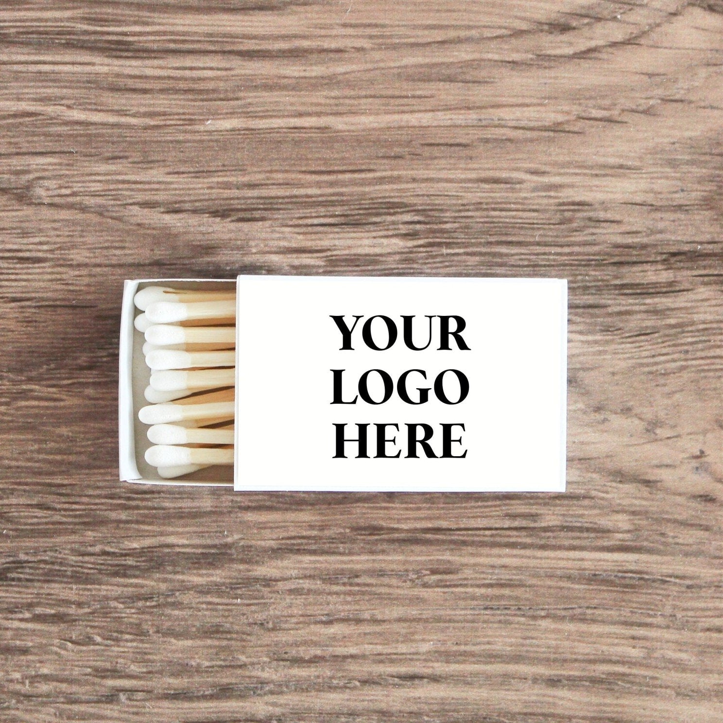 Logo Match Boxes (Single Label) - Set of 10 - The Dancing Wick