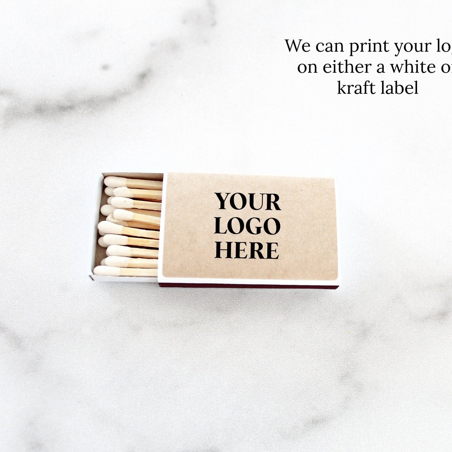 Logo Match Boxes (Single Label) - Set of 10 - The Dancing Wick