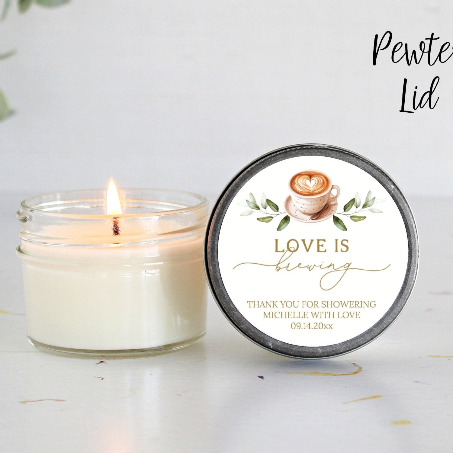 Love is Brewing Favors - The Dancing Wick