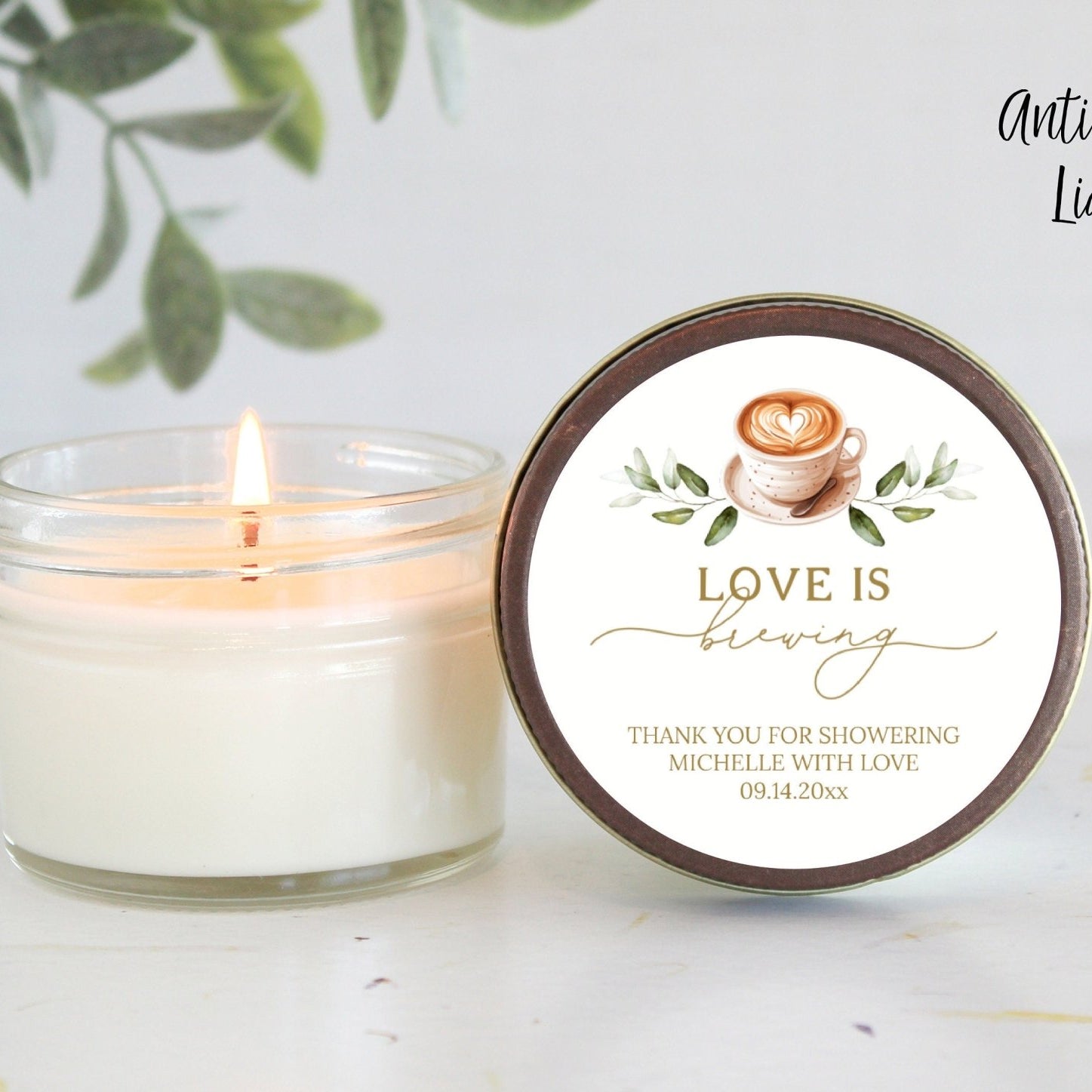 Love is Brewing Favors - The Dancing Wick