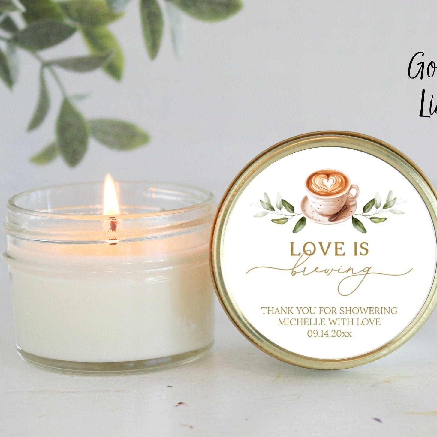 Love is Brewing Favors - The Dancing Wick