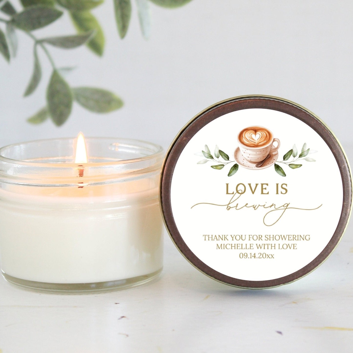 Love is Brewing Favors - The Dancing Wick