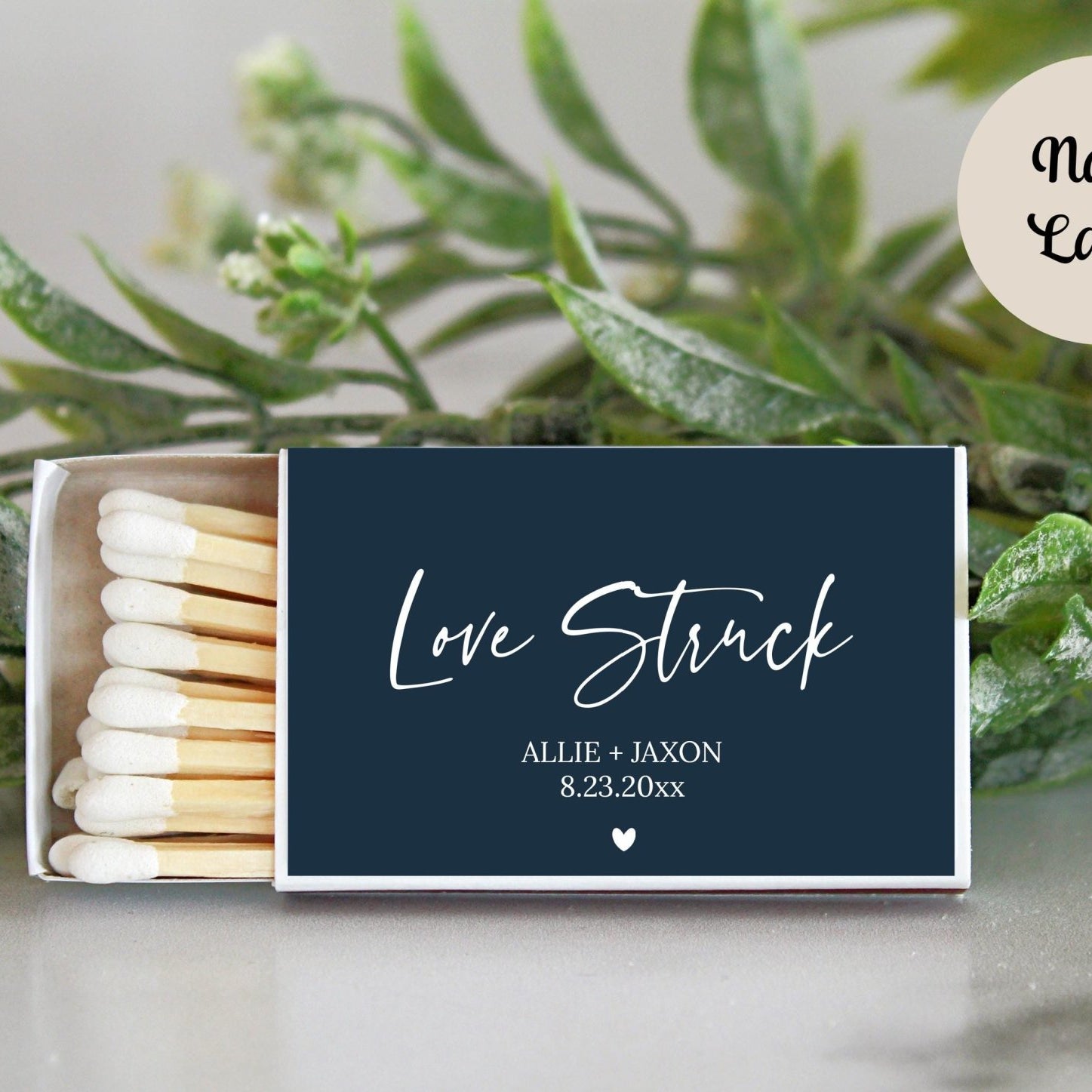 Love Struck Personalized Matches - Set of 10 - The Dancing Wick