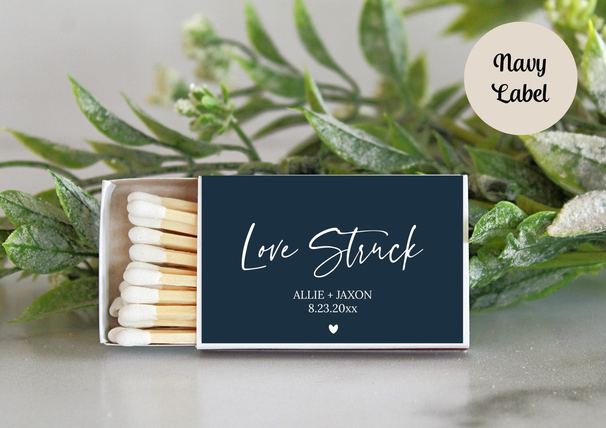 Love Struck Personalized Matches - Set of 10 - The Dancing Wick