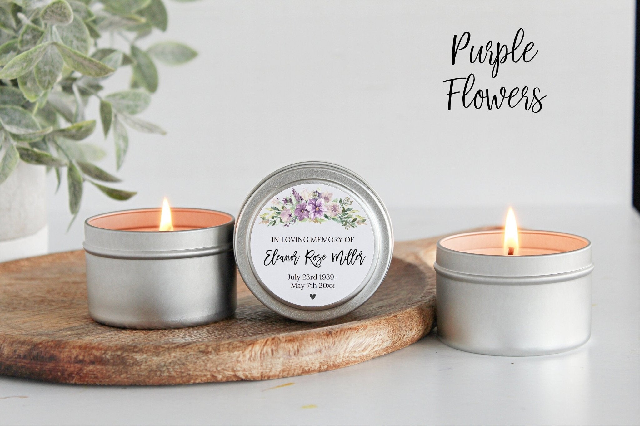 Memorial Service Gift Tins - Set of 10 - The Dancing Wick