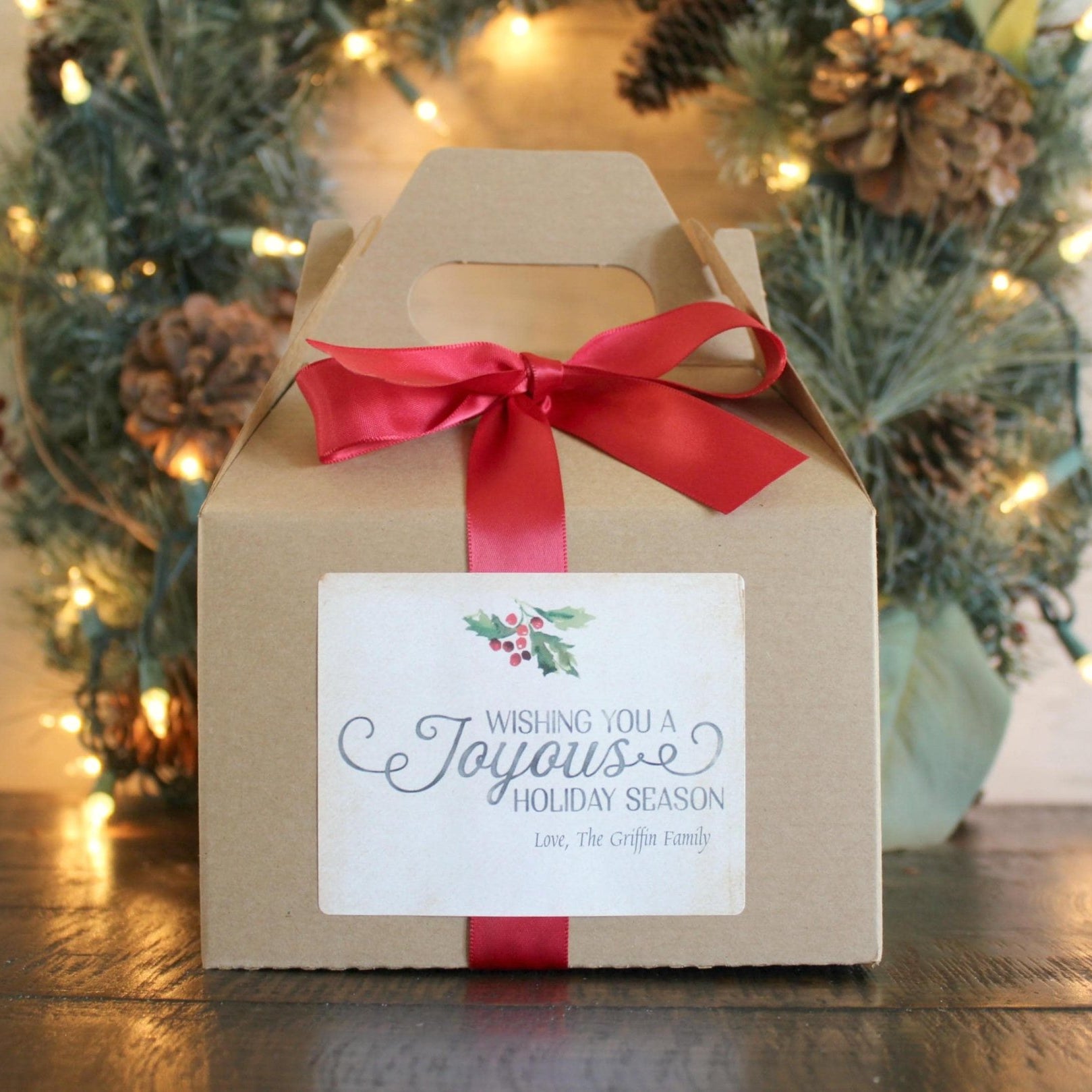 Merry & Bright Small Gift Box - The Dancing Wick