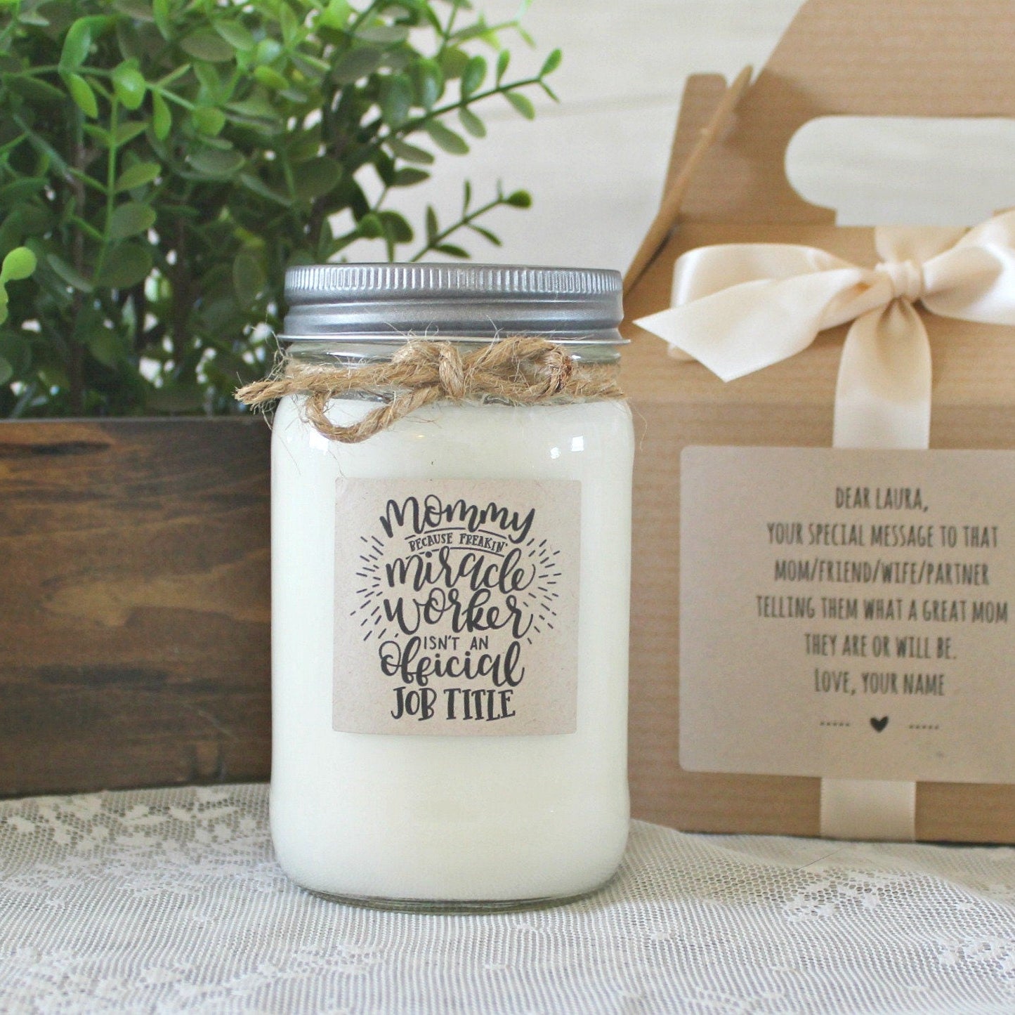 Mommy (Miracle Worker) Candle - The Dancing Wick