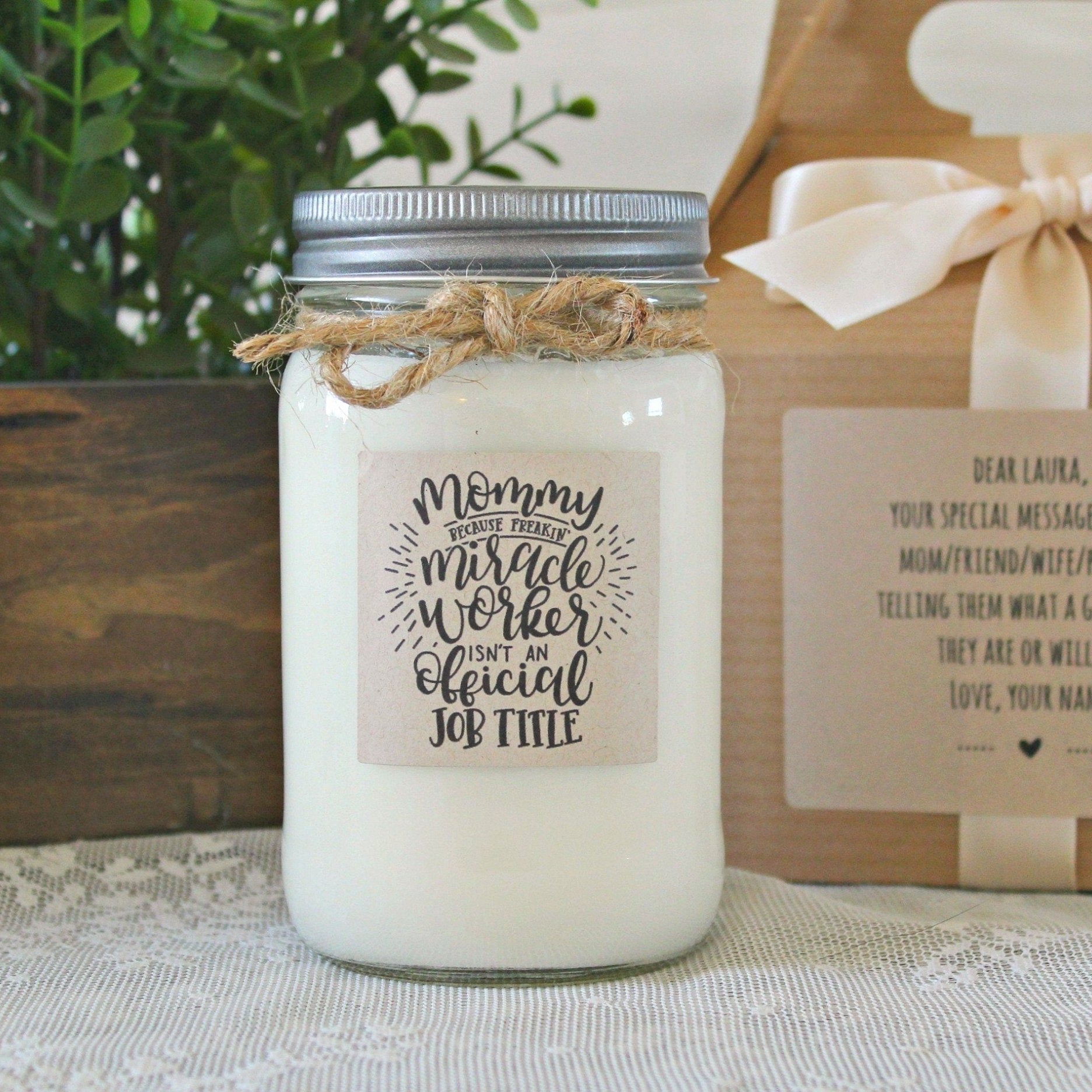 Mommy (Miracle Worker) Candle - The Dancing Wick
