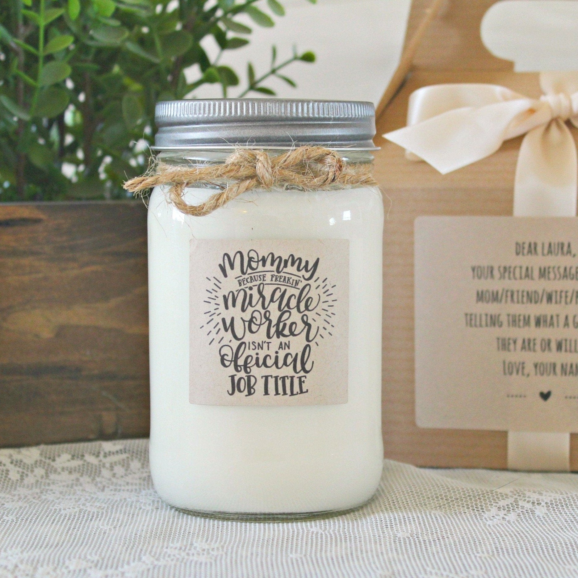 Mommy (Miracle Worker) Candle - The Dancing Wick