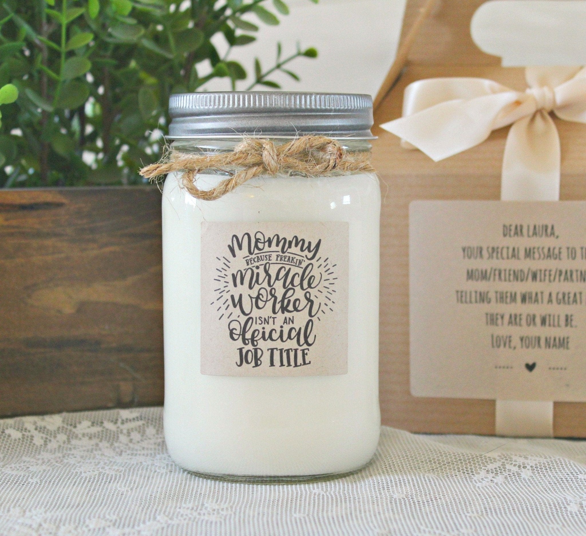 Mommy (Miracle Worker) Candle - The Dancing Wick