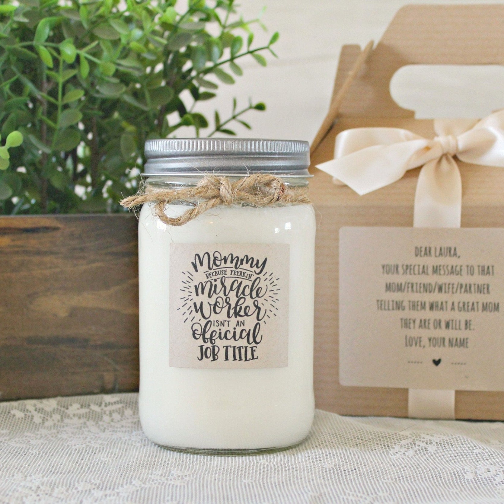 Mommy (Miracle Worker) Candle - The Dancing Wick