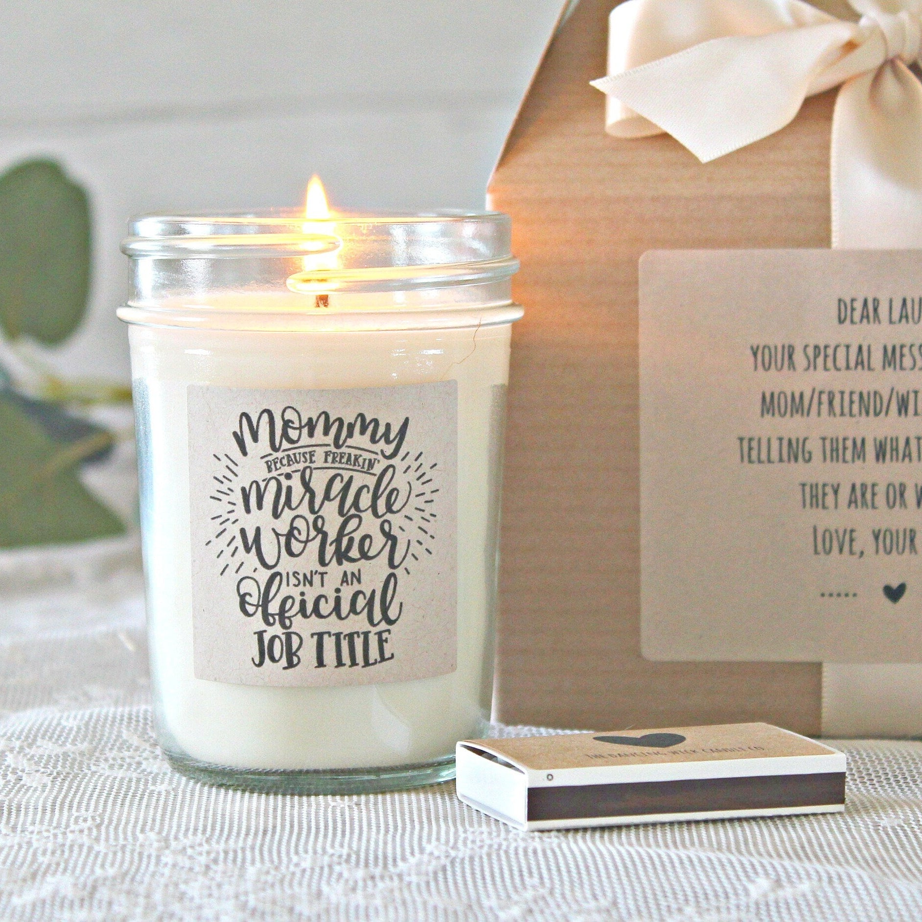 Mommy (Miracle Worker) Gift Set - The Dancing Wick