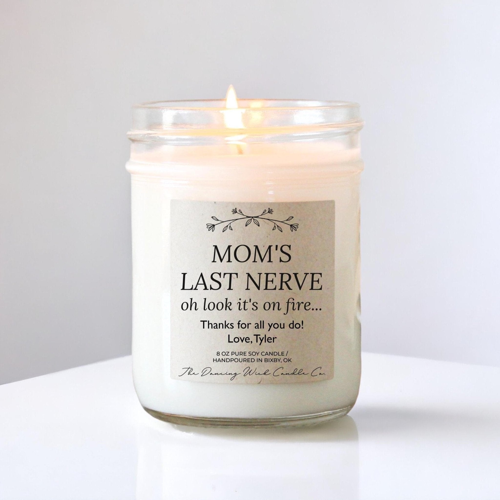 Moms Last Nerve Kraft Candle - The Dancing Wick
