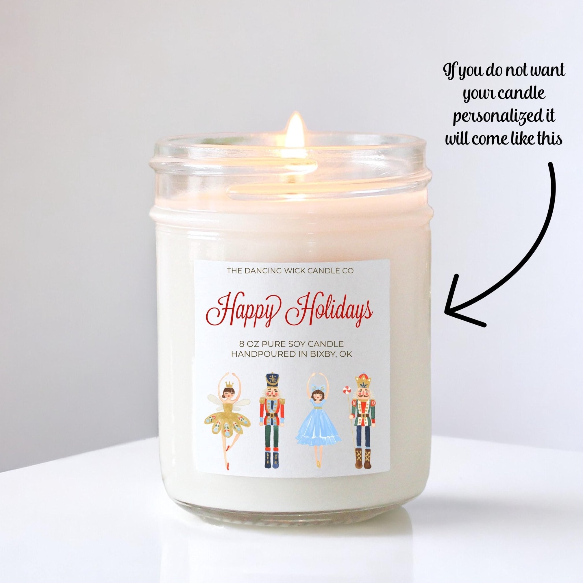 Nutcracker Christmas Candle - The Dancing Wick