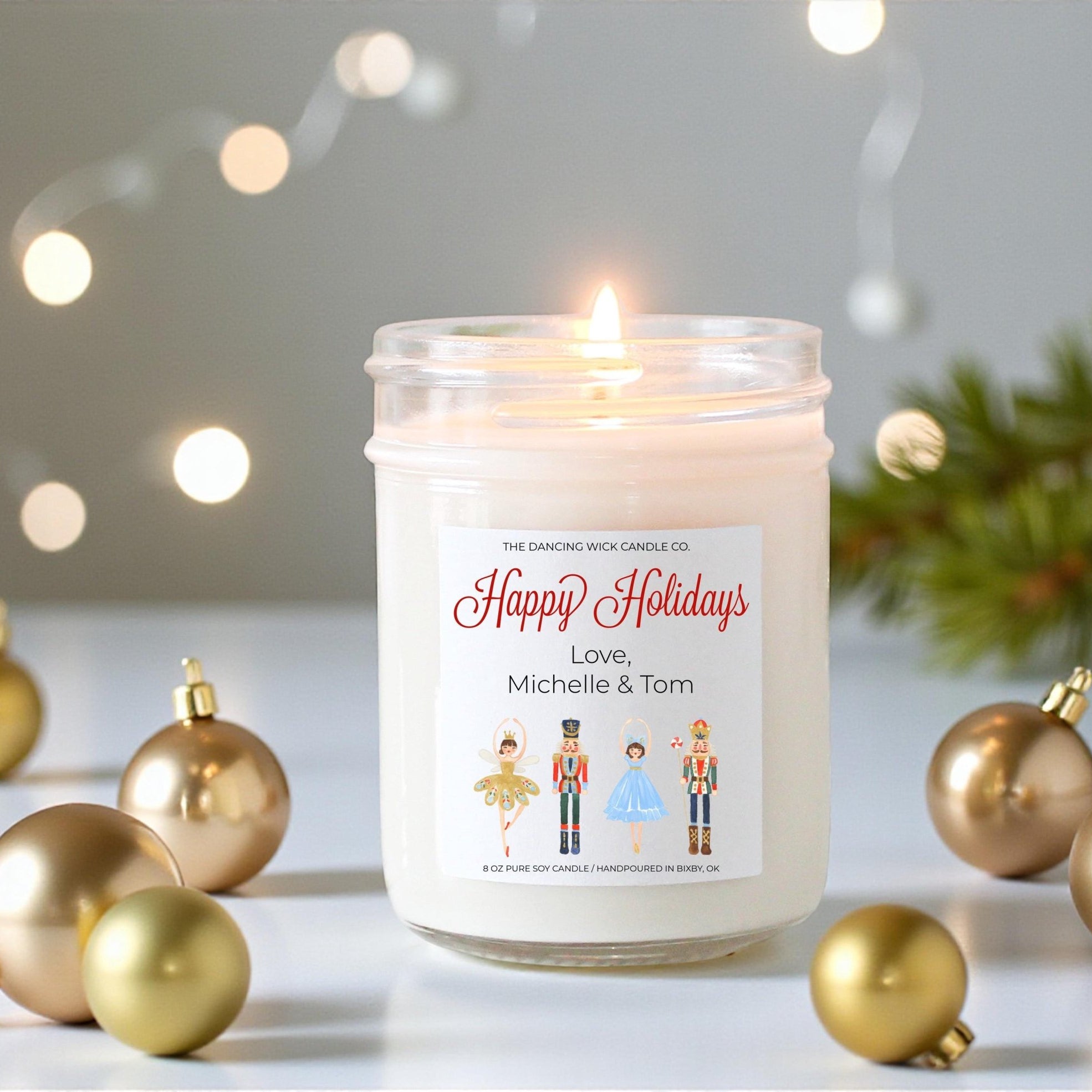 Nutcracker Christmas Candle - The Dancing Wick