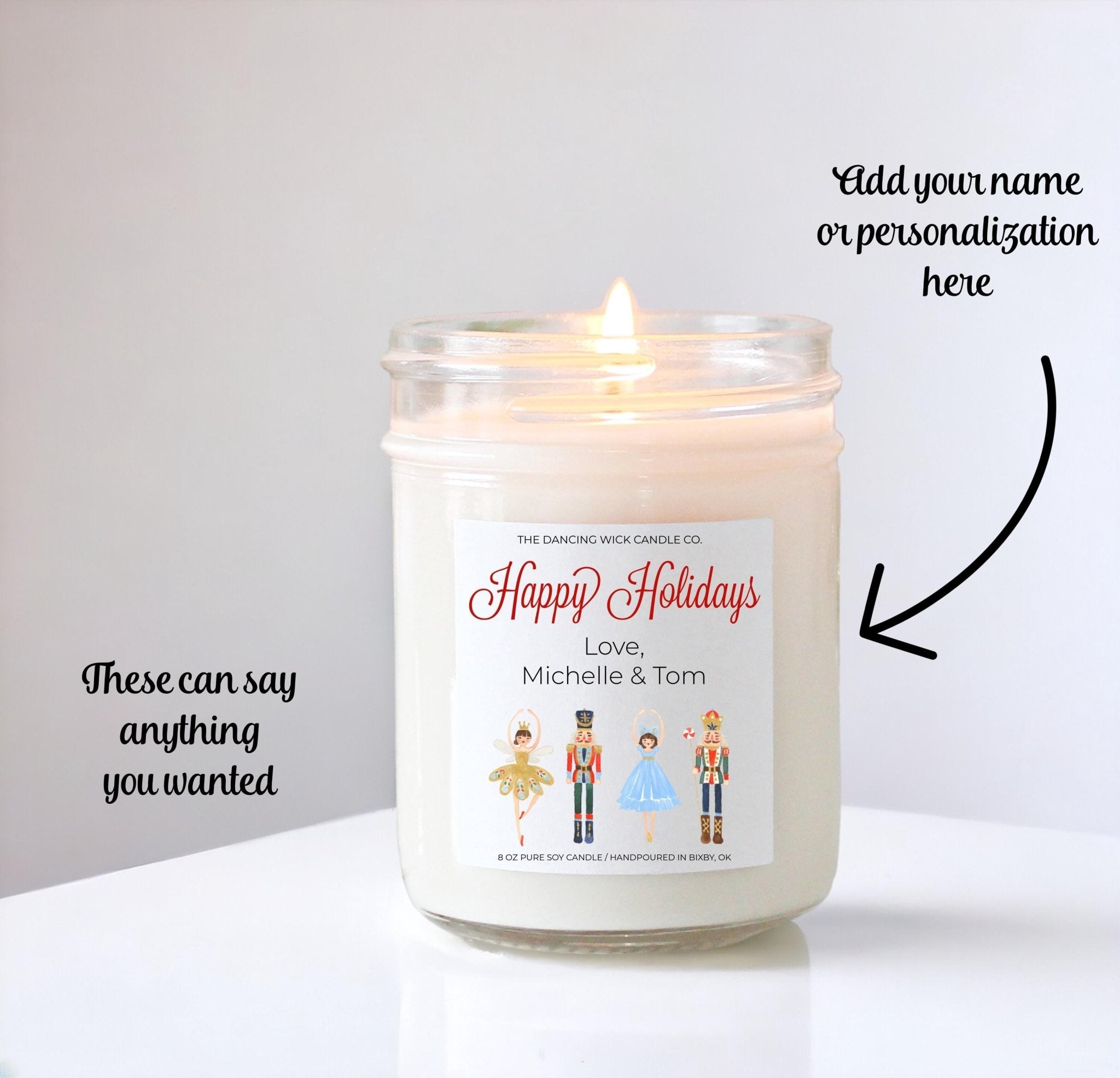 Nutcracker Christmas Candle - The Dancing Wick