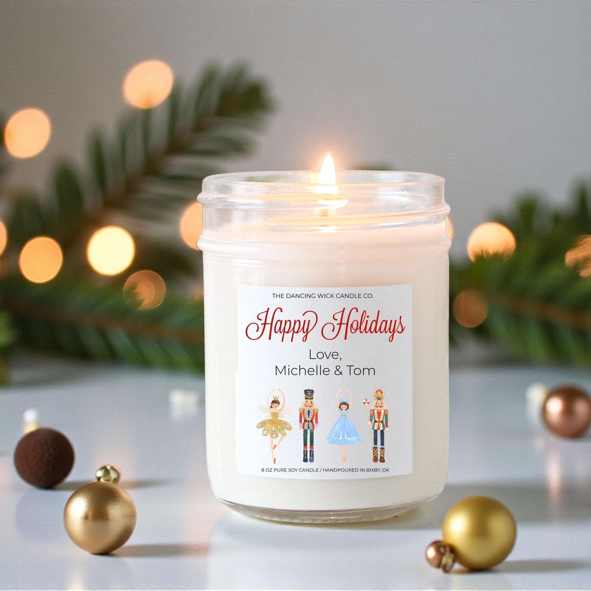 Nutcracker Christmas Candle - The Dancing Wick