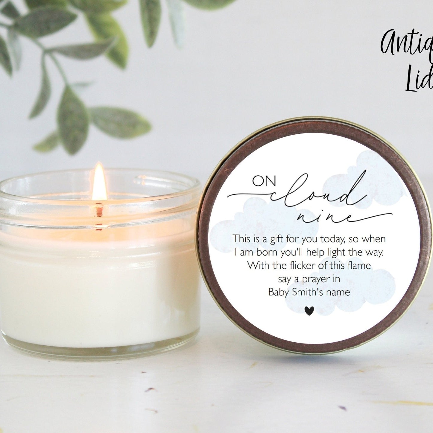 On Cloud Nine Baby Shower Favors - The Dancing Wick