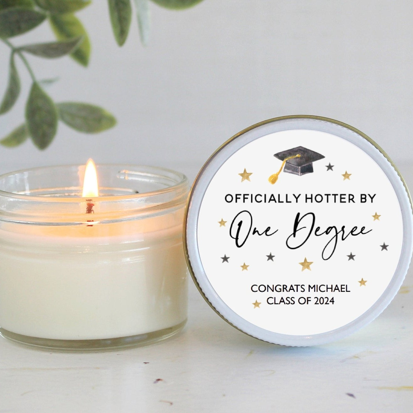 One Degree Hotter Graduation Party Favors - The Dancing Wick