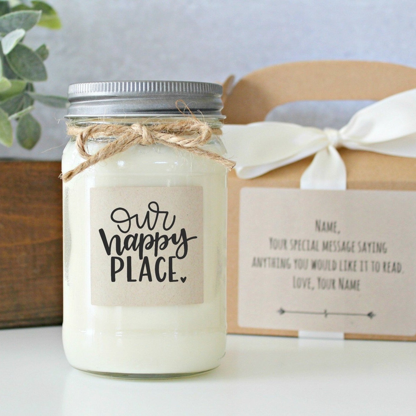 Our Happy Place Soy Candle - The Dancing Wick