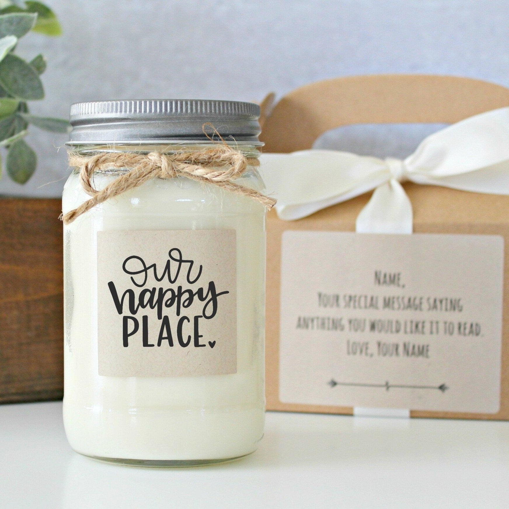 Our Happy Place Soy Candle - The Dancing Wick