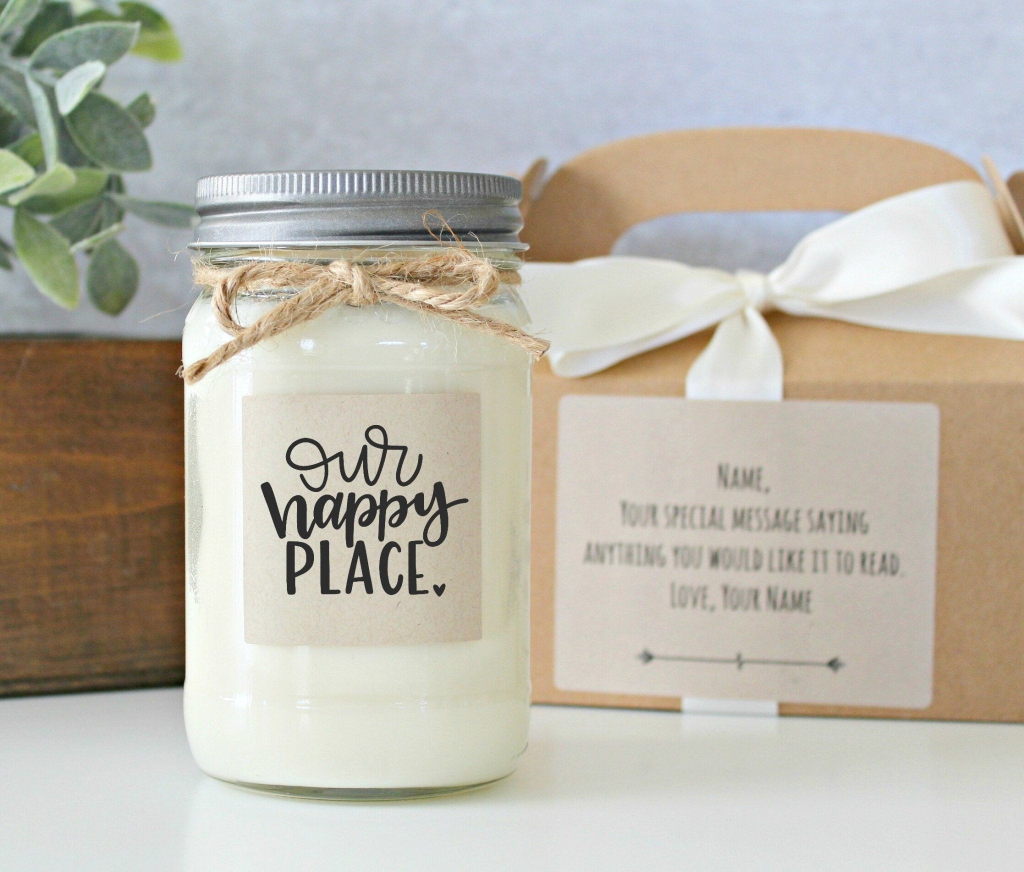 Our Happy Place Soy Candle - The Dancing Wick
