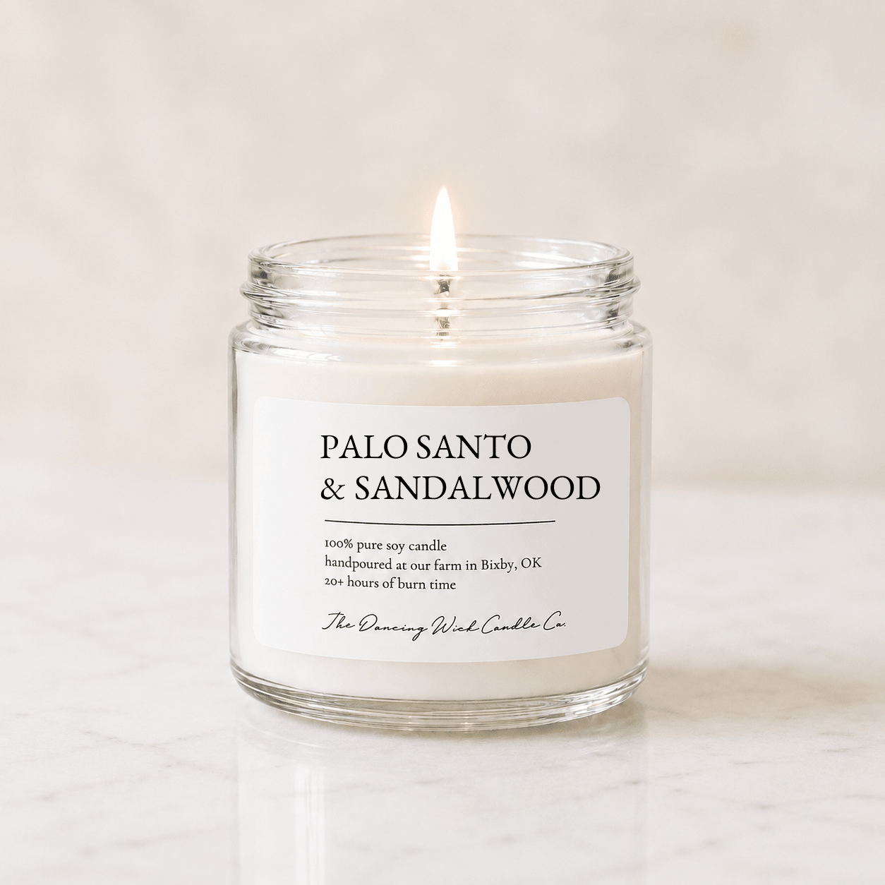 Palo Santo & Sandalwood - TDW Signature Candle - The Dancing Wick