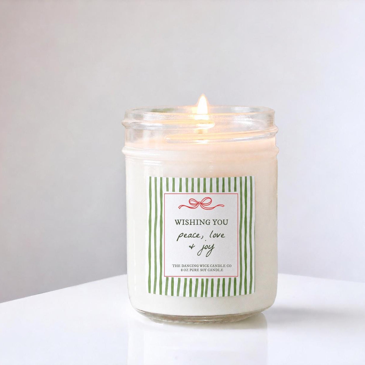 Peace Love and Joy Candle - The Dancing Wick