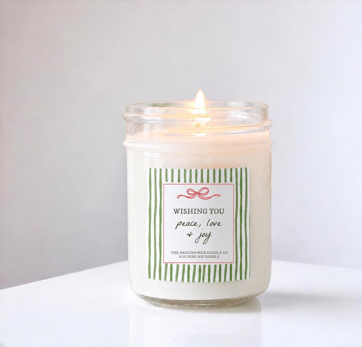 Peace Love and Joy Candle - The Dancing Wick
