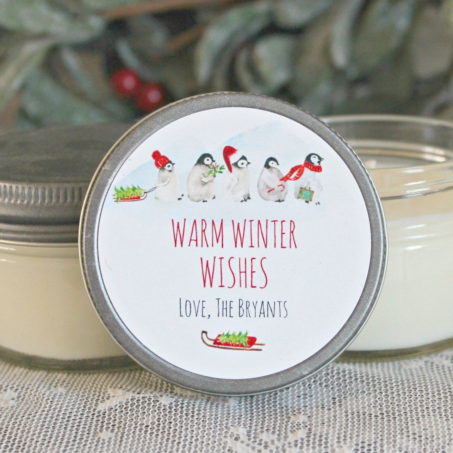 Penguin Christmas Favor - The Dancing Wick