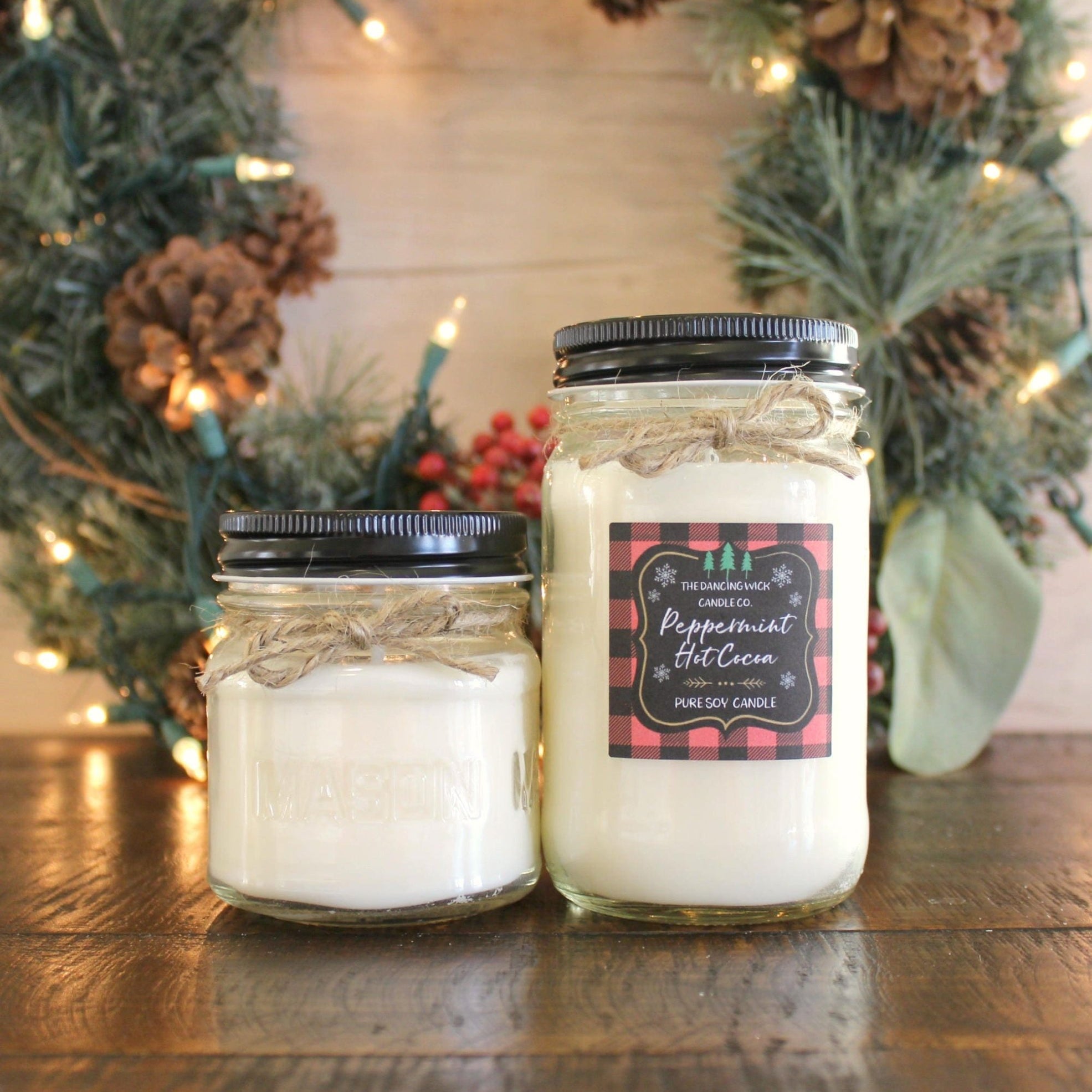 Peppermint Hot Cocoa Candle - The Dancing Wick