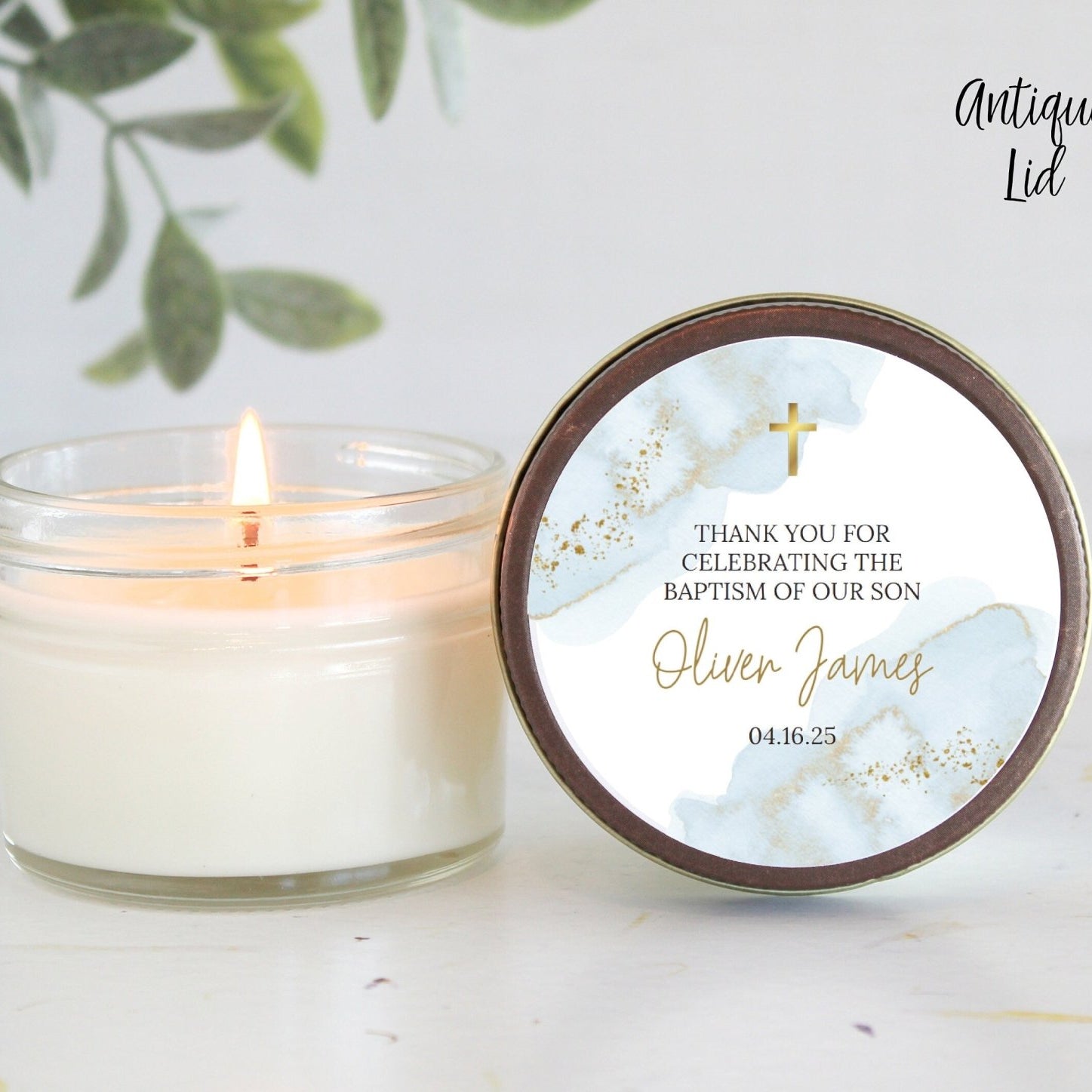 Personalized Baptism Favors - The Dancing Wick