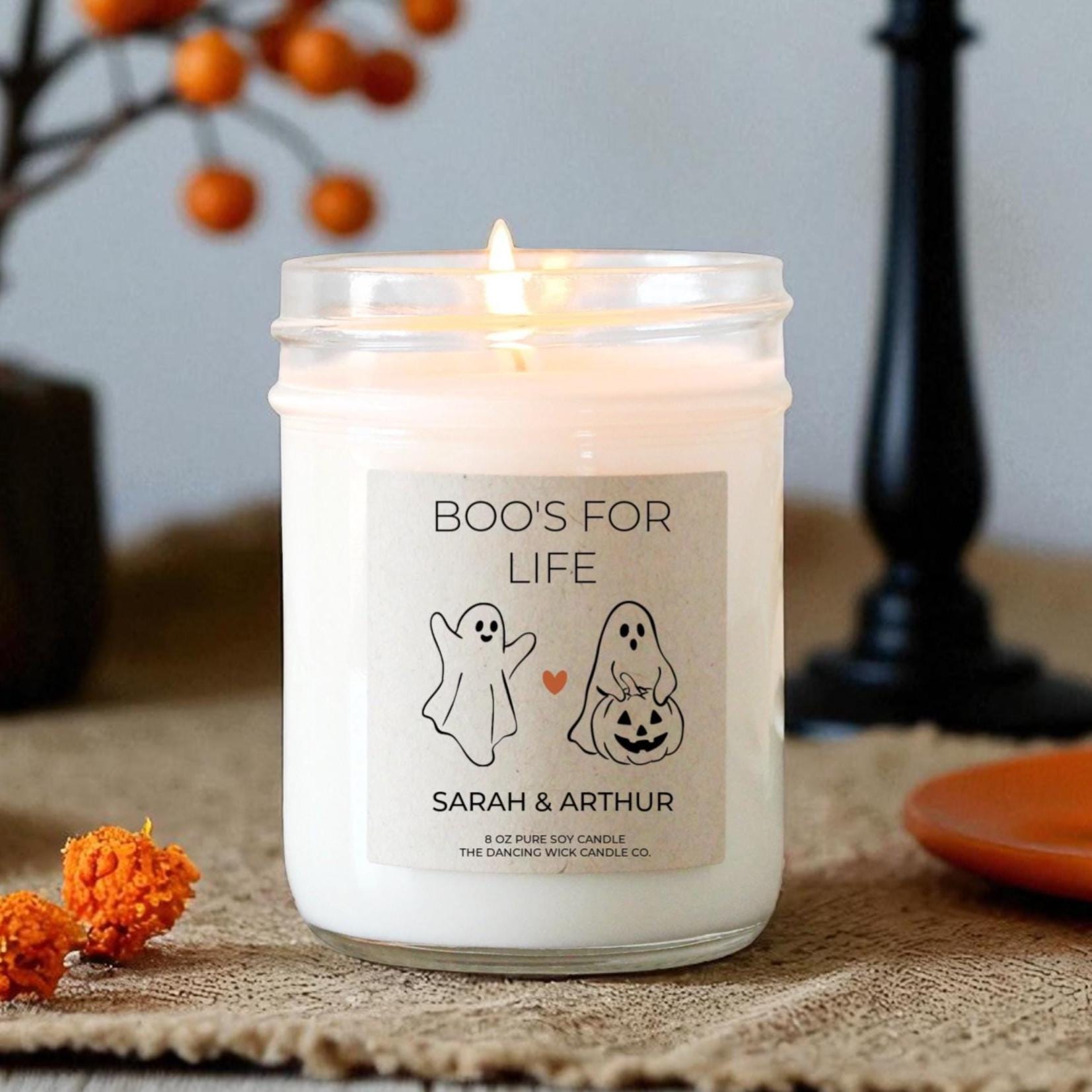 Personalized Boo Life Candle - The Dancing Wick