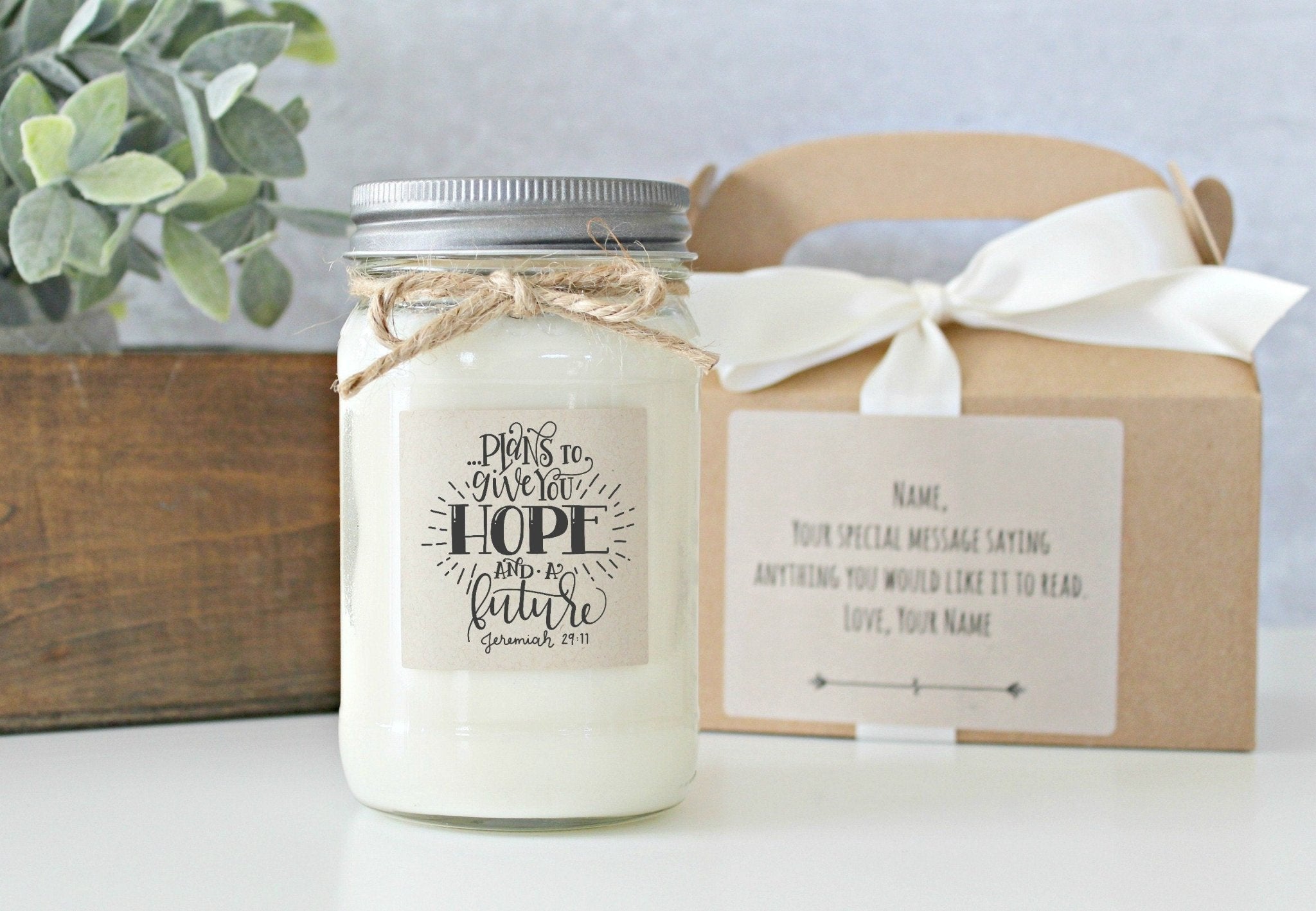Plans to Give You Hope and a Future Candle - The Dancing Wick