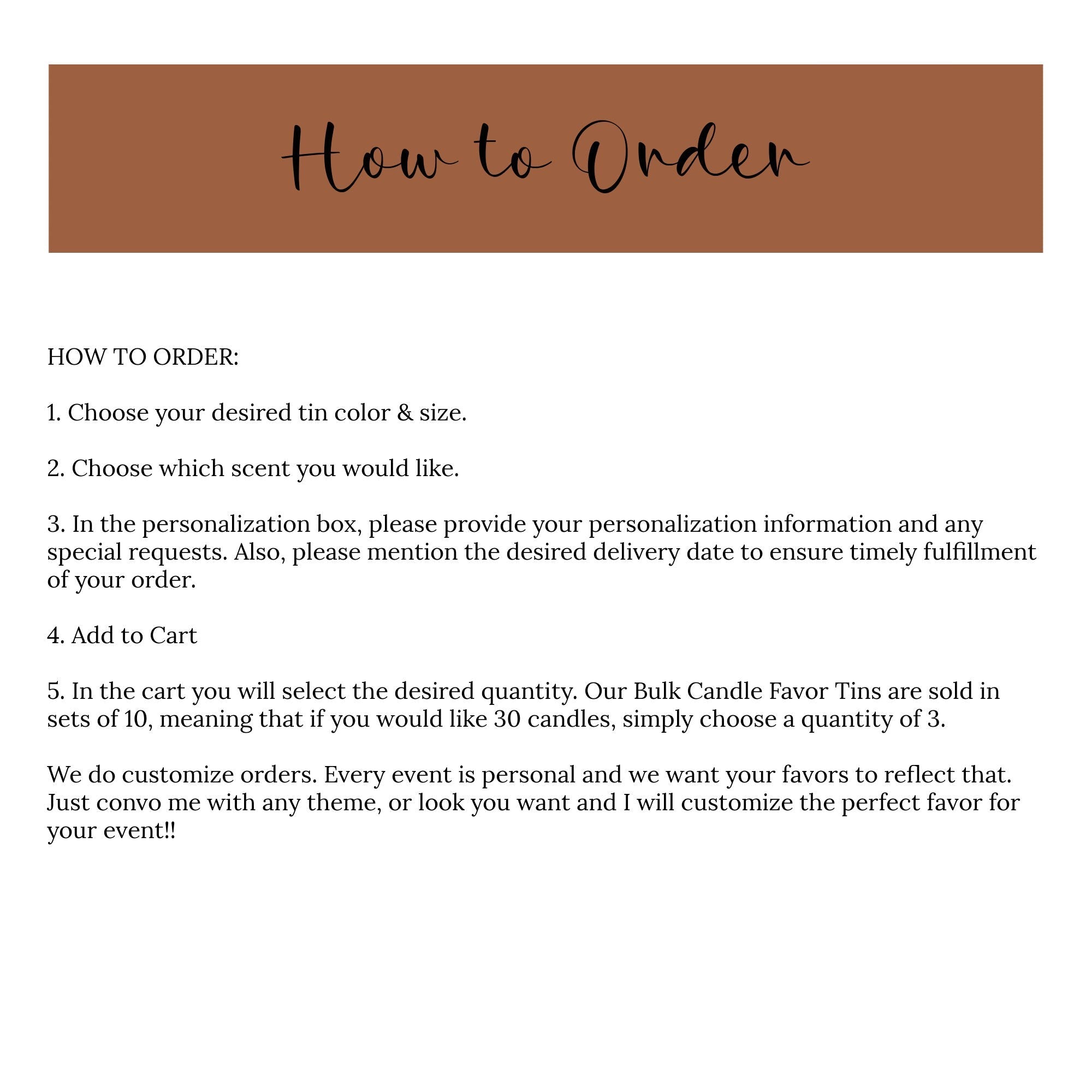 Pumpkin Baby Shower Tins - Set of 10 - The Dancing Wick