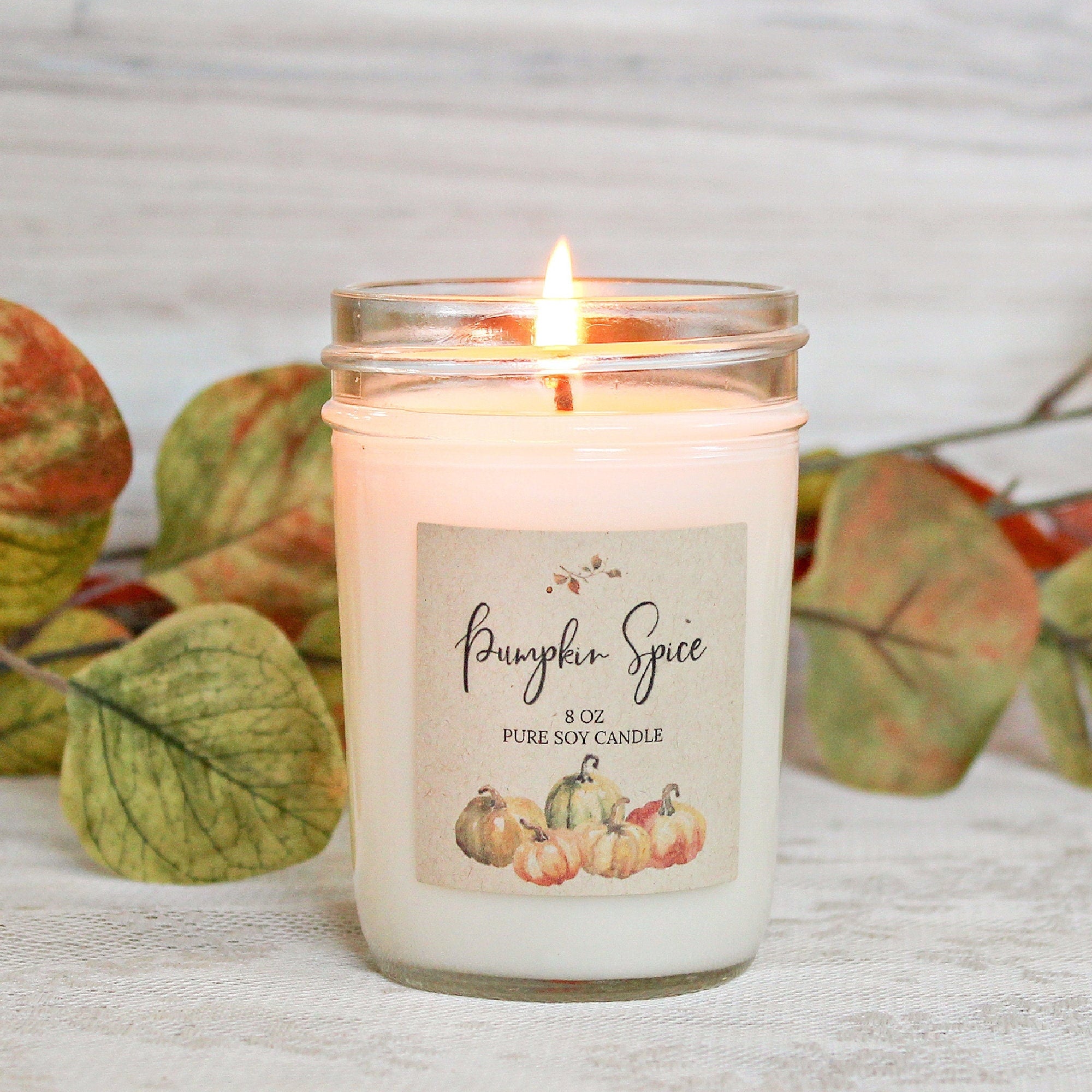Pumpkin Fall Candles - Set of 3 - The Dancing Wick