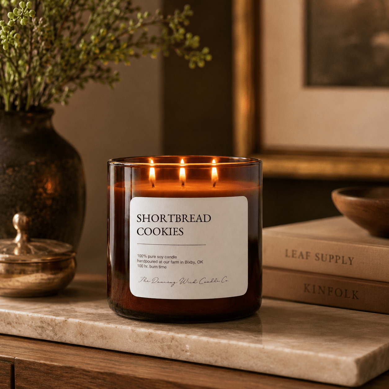 Shortbread Cookies - 3 Wick Everyday Tumbler Candle - The Dancing Wick